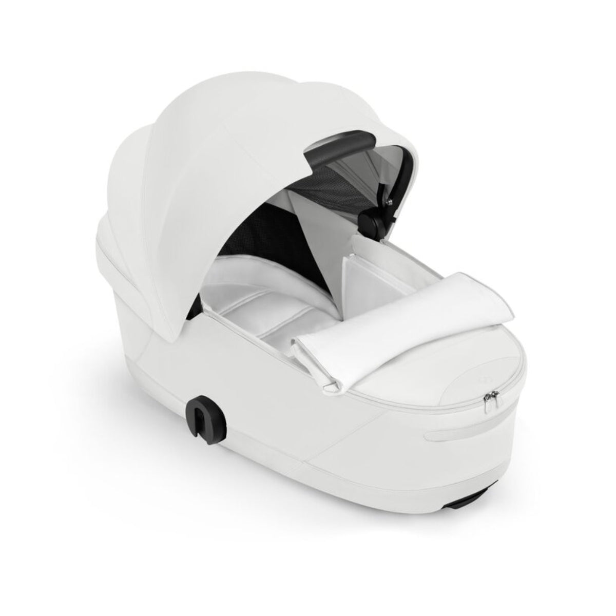 CYBEX PRIAM Fold Lux Carry Cot - Style Collection Off White - Premium Comfort from Day One