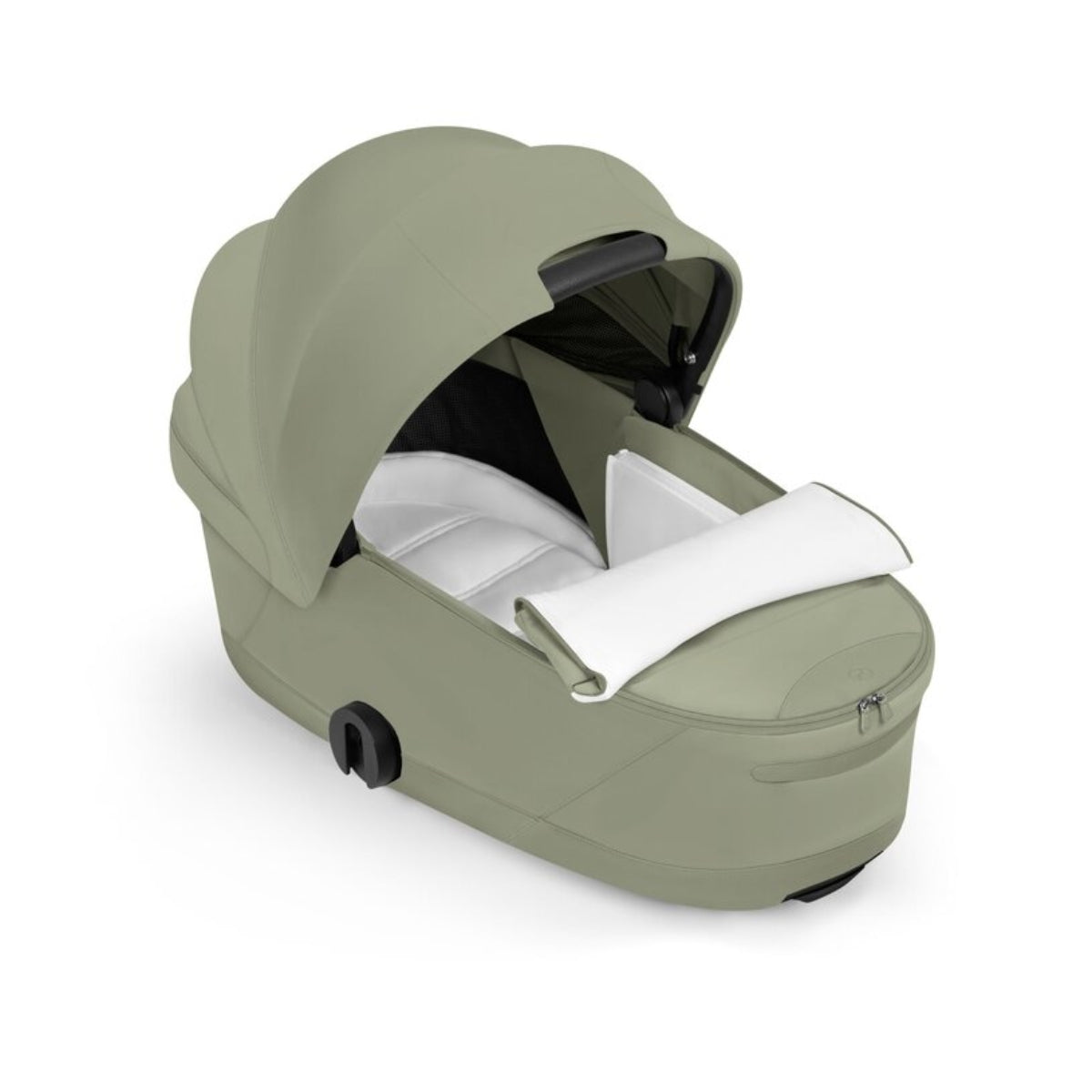 CYBEX PRIAM Fold Lux Carry Cot - Style Collection Sage Green - Premium Comfort from Day One